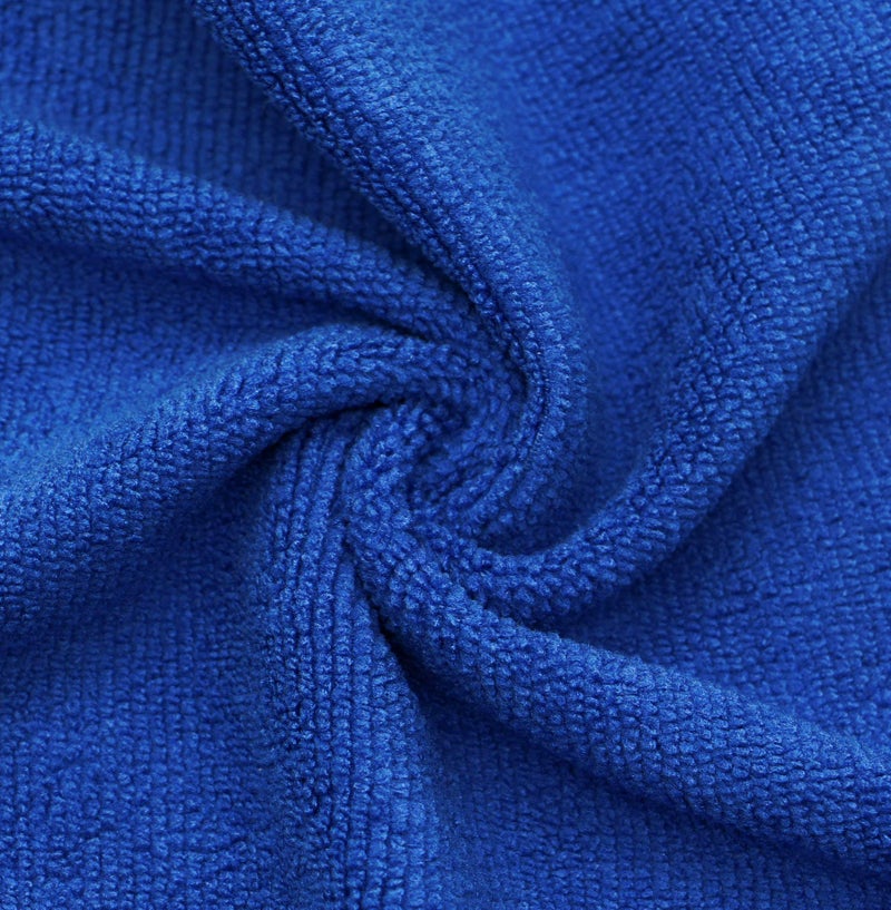 VeraSong Microfiber Dish Cloths Fast Drying Kitchen Cleaning Cloth Dish Rags Dust Cloths Ultra Absorbent Lint Free Washcloths 12inch x 12inch 10 Pack Dark Blue - Image 5